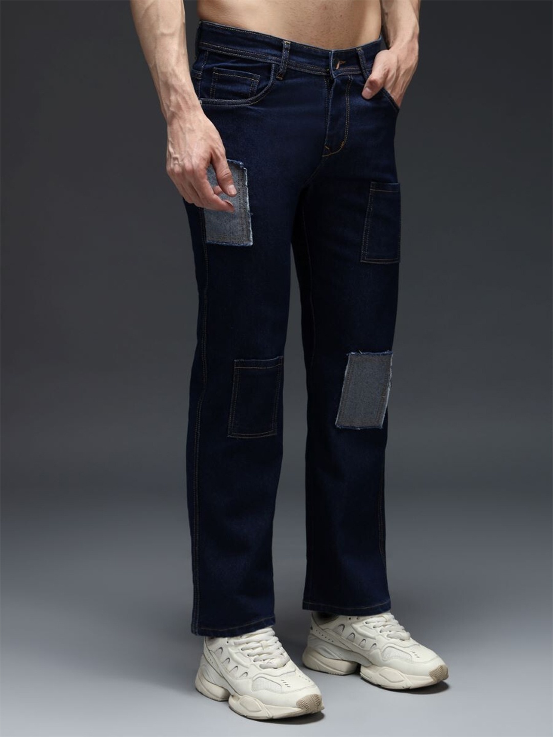 

DENIMLOOK Men Stretchable Jeans, Blue