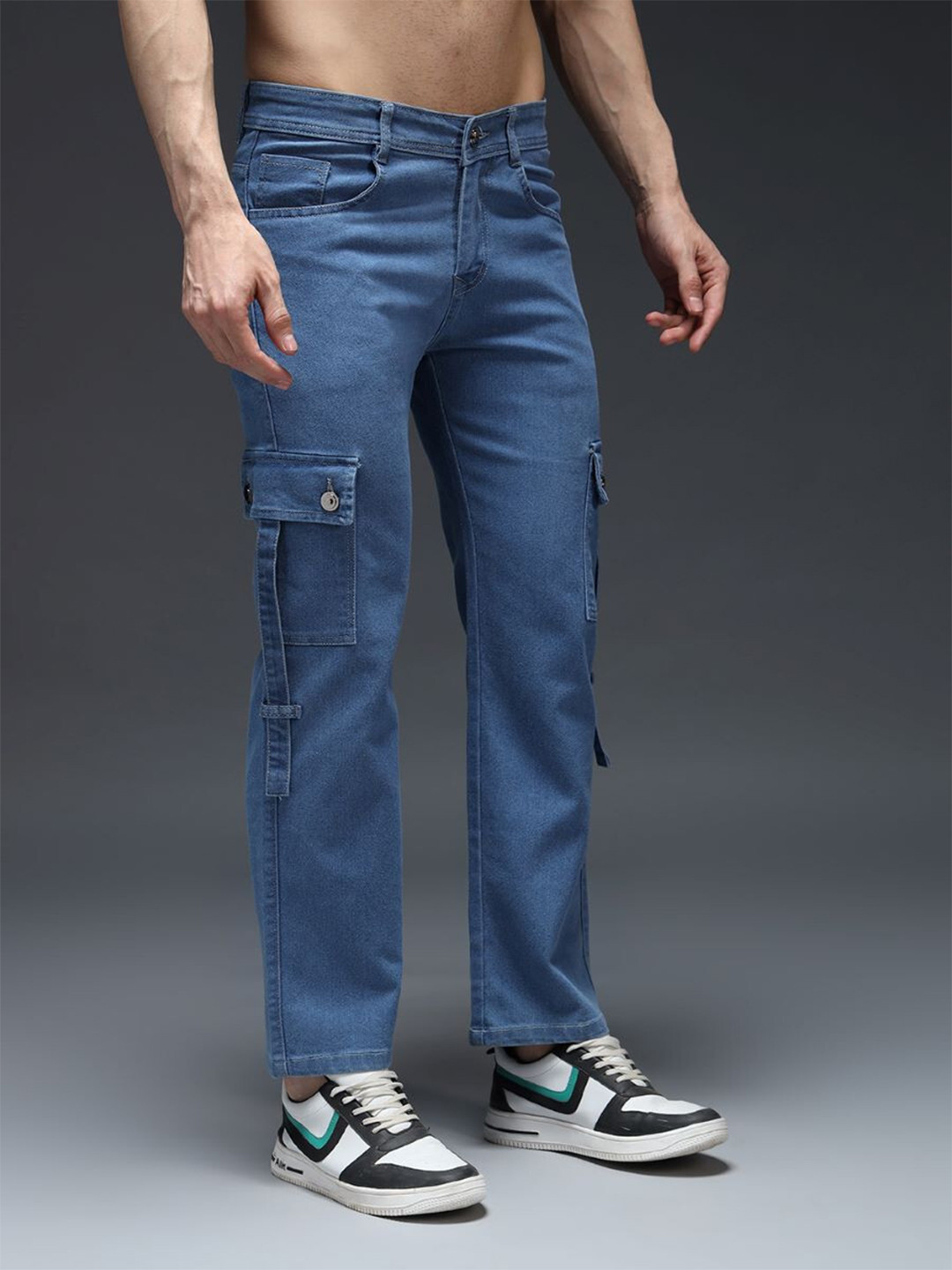 

DENIMLOOK Men Light Fade Stretchable Jeans, Blue