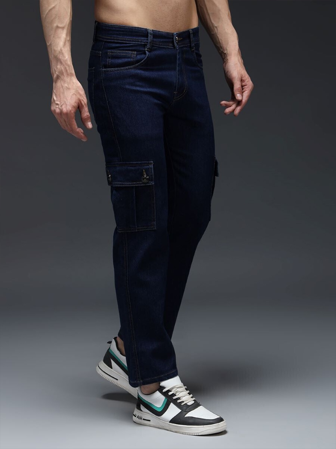 

DENIMLOOK Men Stretchable Jeans, Black