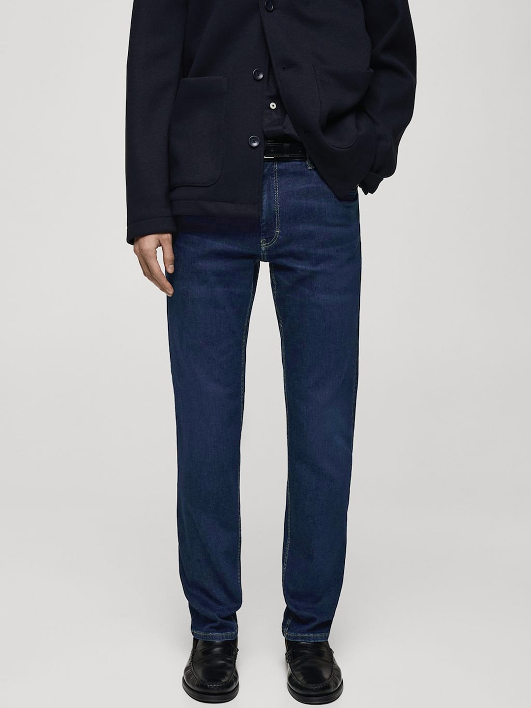 

MANGO MAN Slim Fit Jeans, Navy blue