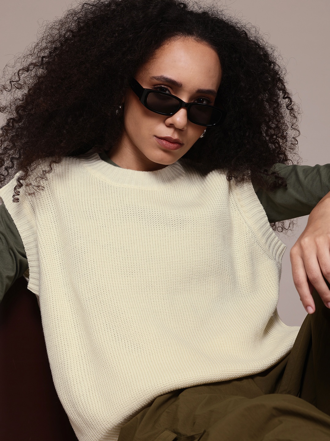 

The Roadster Lifestyle Co. Women Pullover, Cream