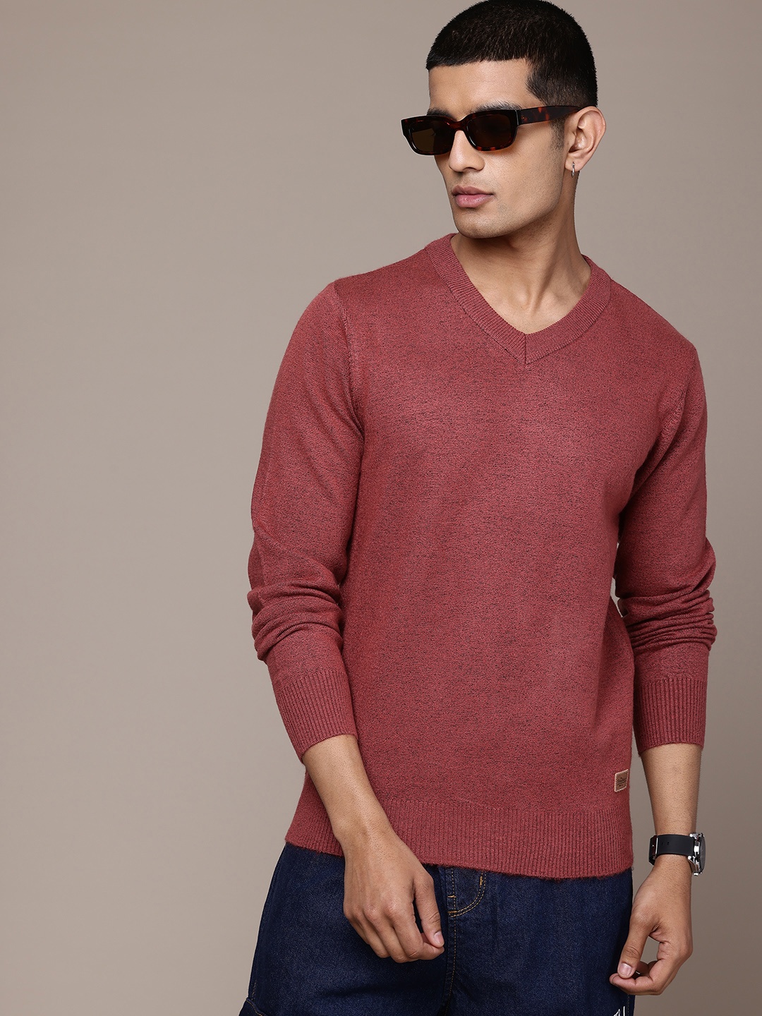 

The Roadster Lifestyle Co. V Neck Pullover, Coral