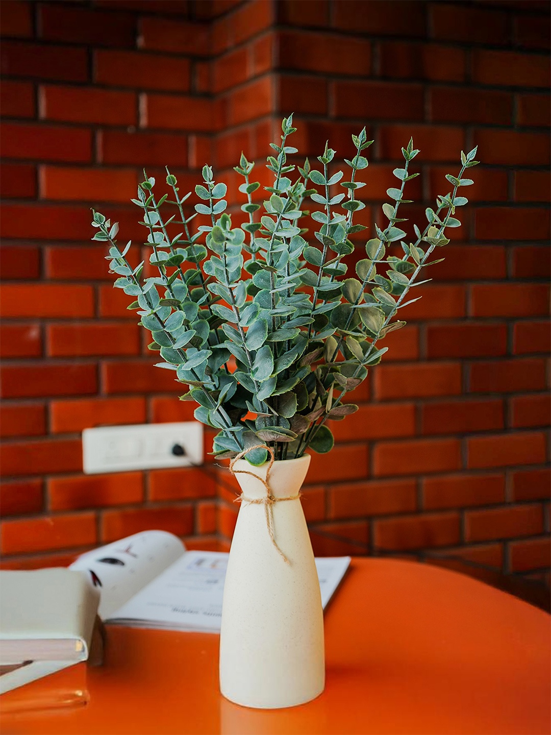 

Ekhasa Green 18 Pieces Eucalyptus Artificial Plant