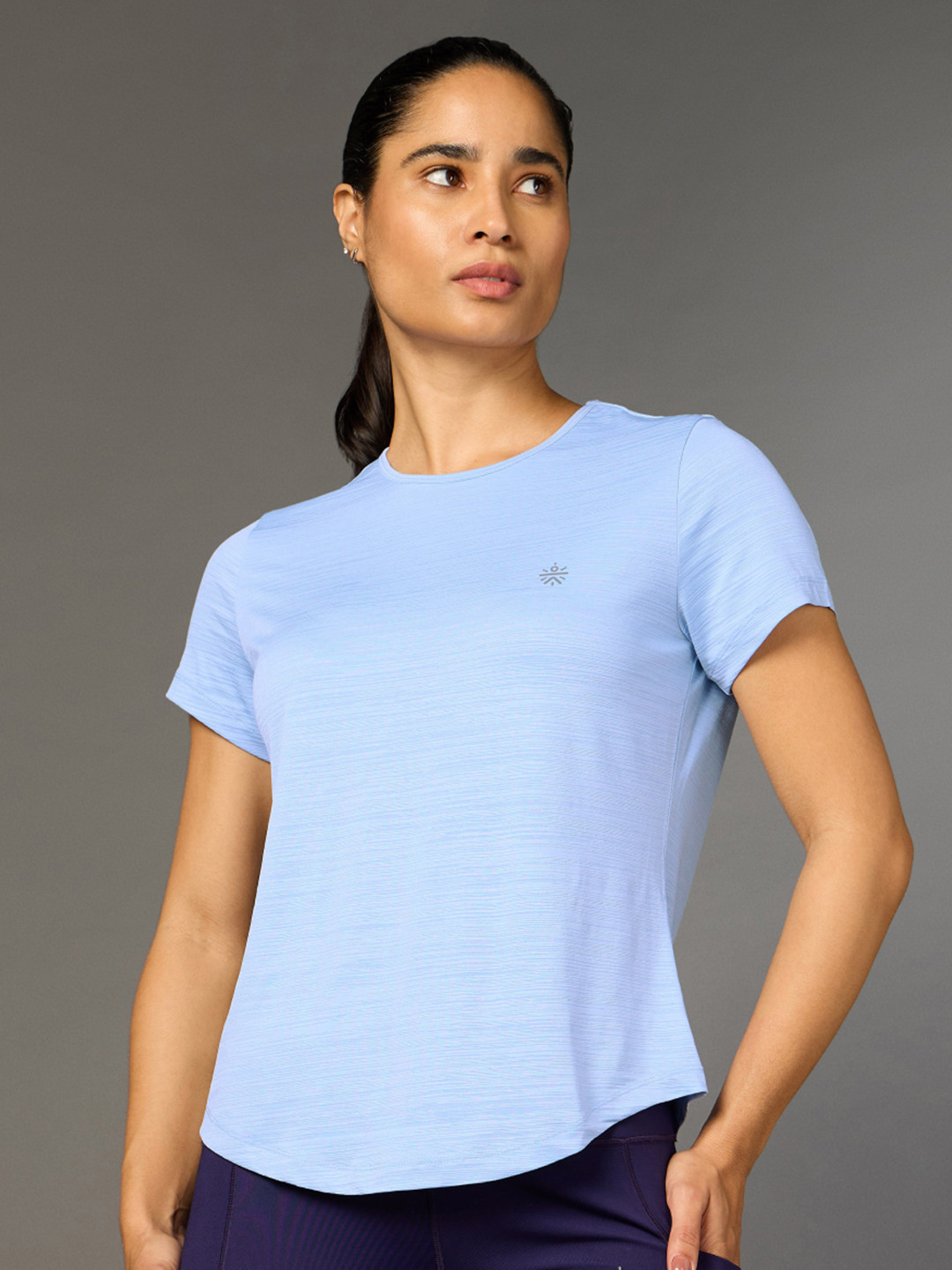 

CULT Women Arrow Knit Running T-shirt, Blue