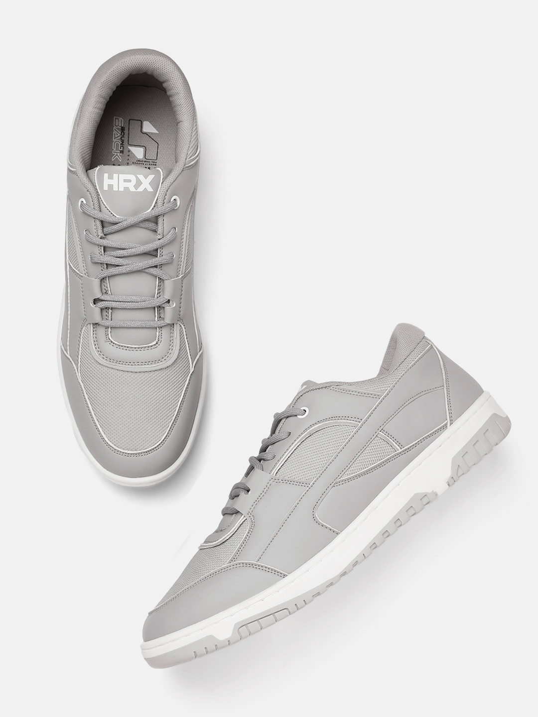 

HRX by Hrithik Roshan Men Woven Design Sneakers, Grey
