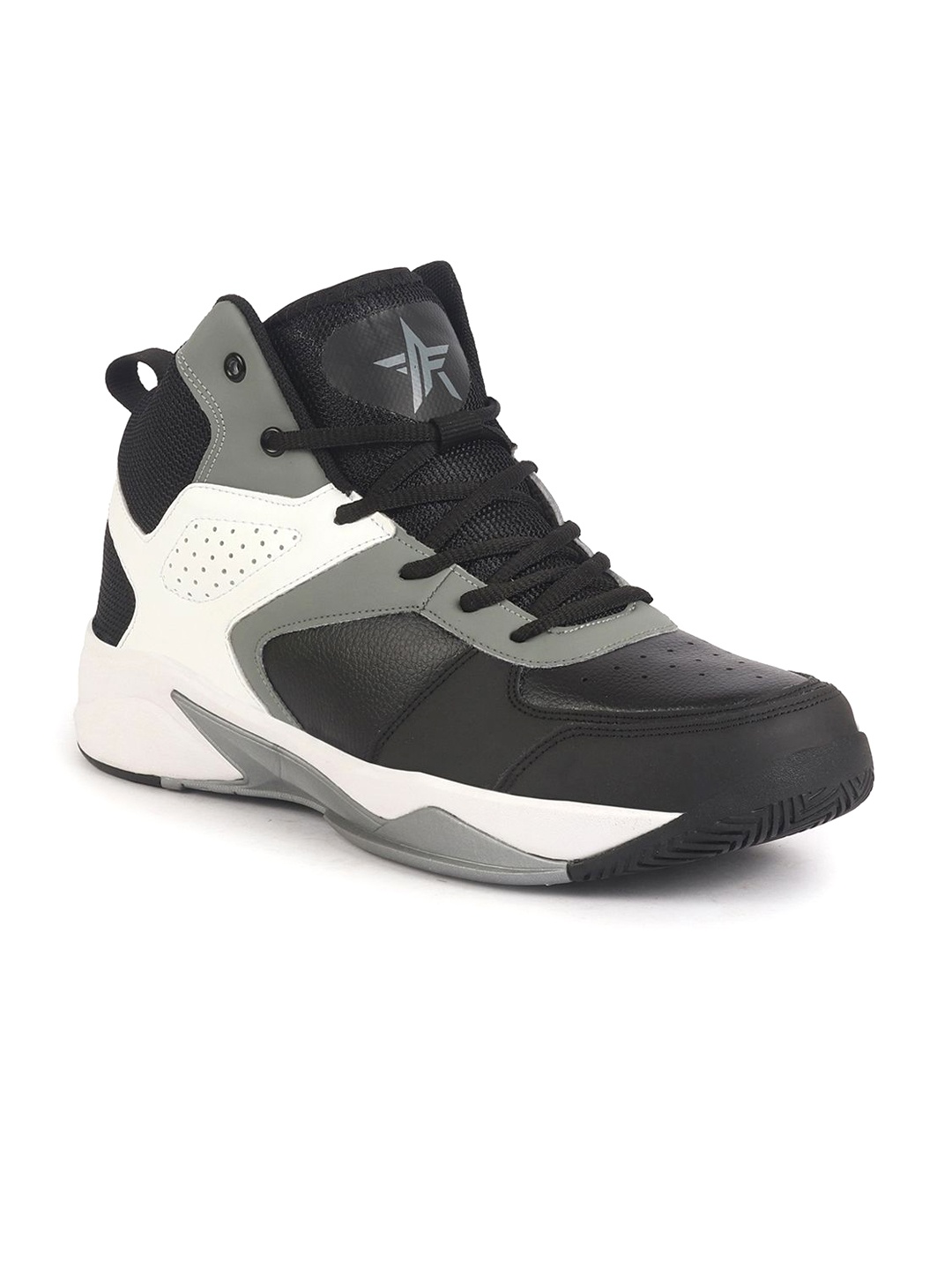 

FAUSTO Men Colourblocked PU Sneakers, Grey