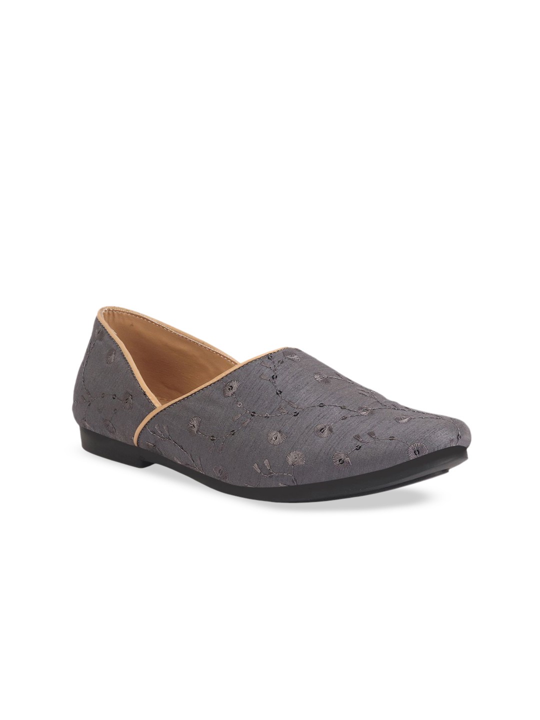 

FAUSTO Men Canvas Lightweight Mojaris, Brown