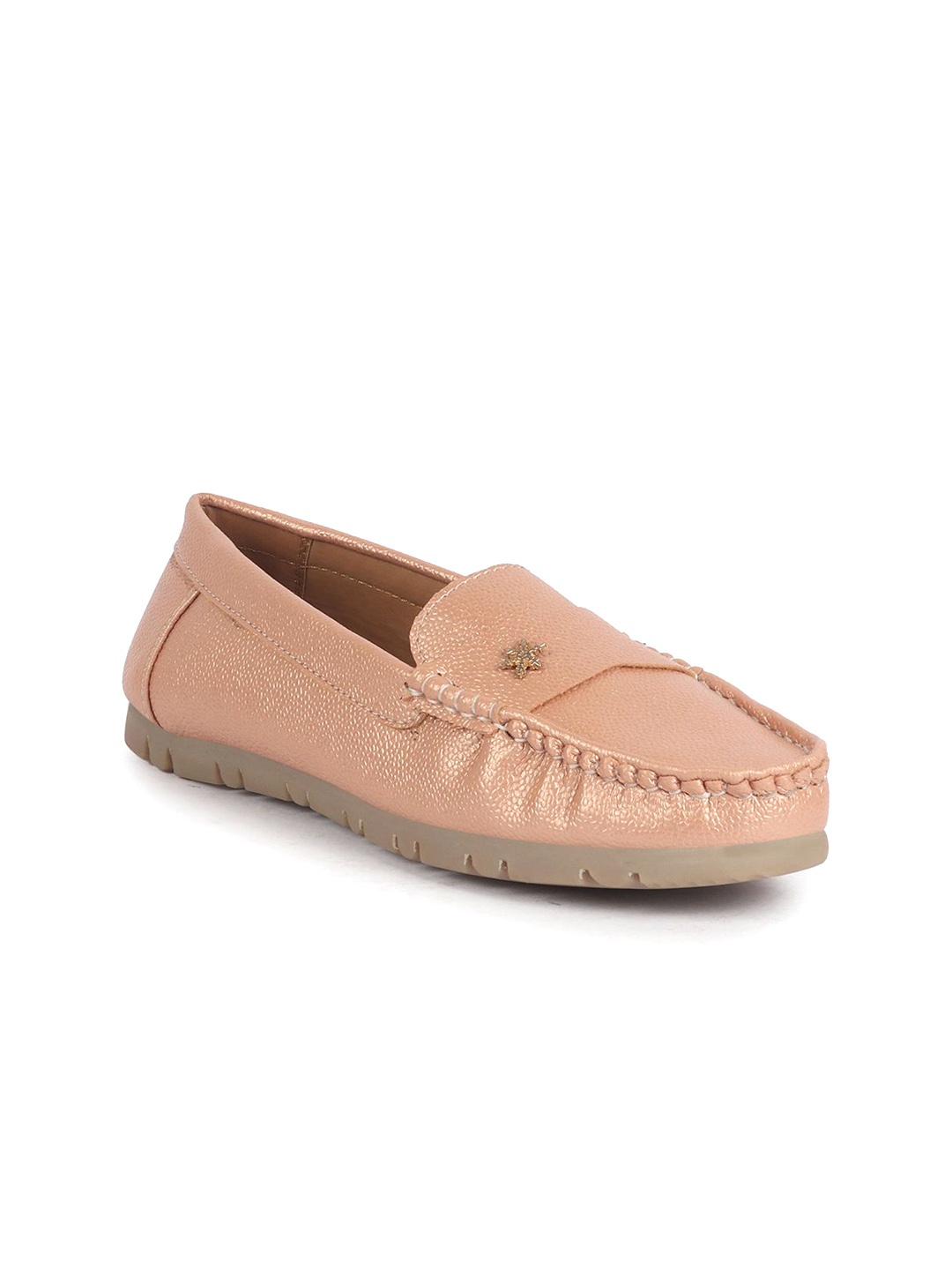 

FAUSTO Women PU Lightweight Loafers, Copper