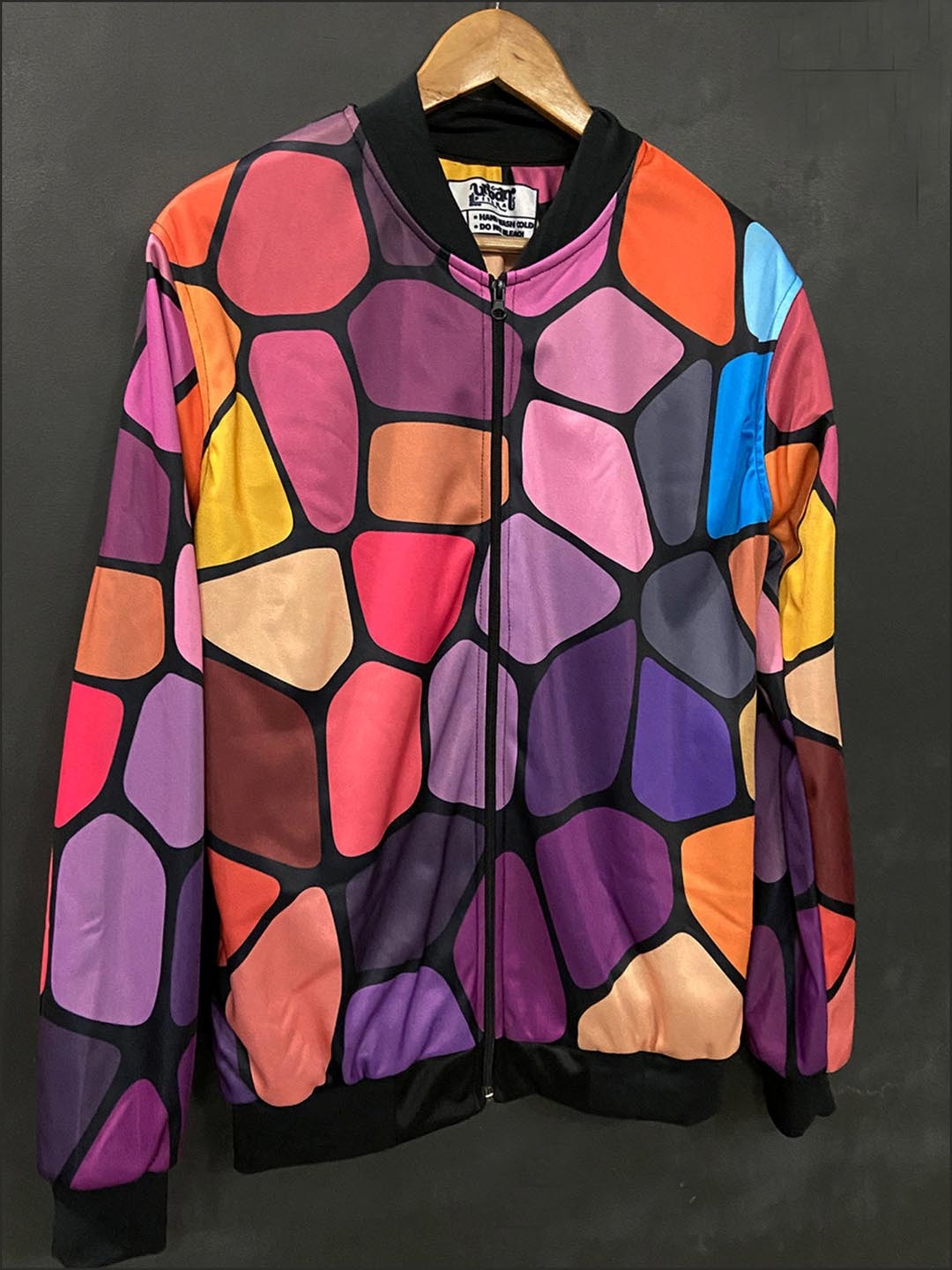 

URBAN PITARA Men Lightweight Outdoor Bomber with Patchwork Jacket, Multi