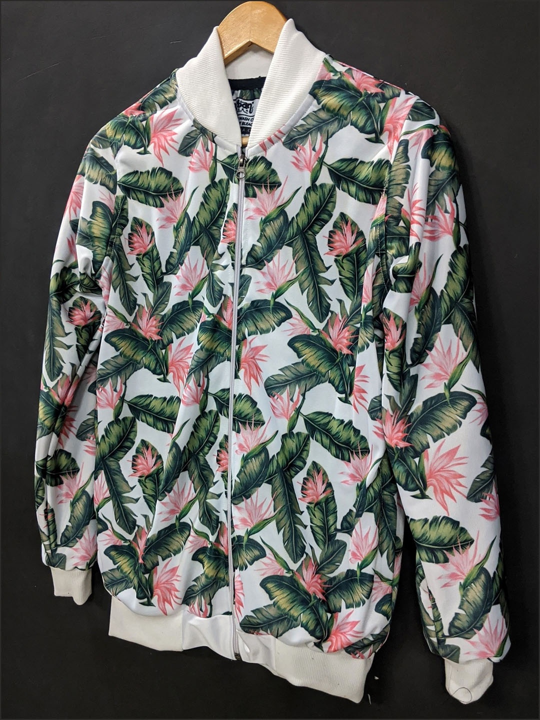 

URBAN PITARA Men Floral Lightweight Outdoor Bomber Jacket, Multi