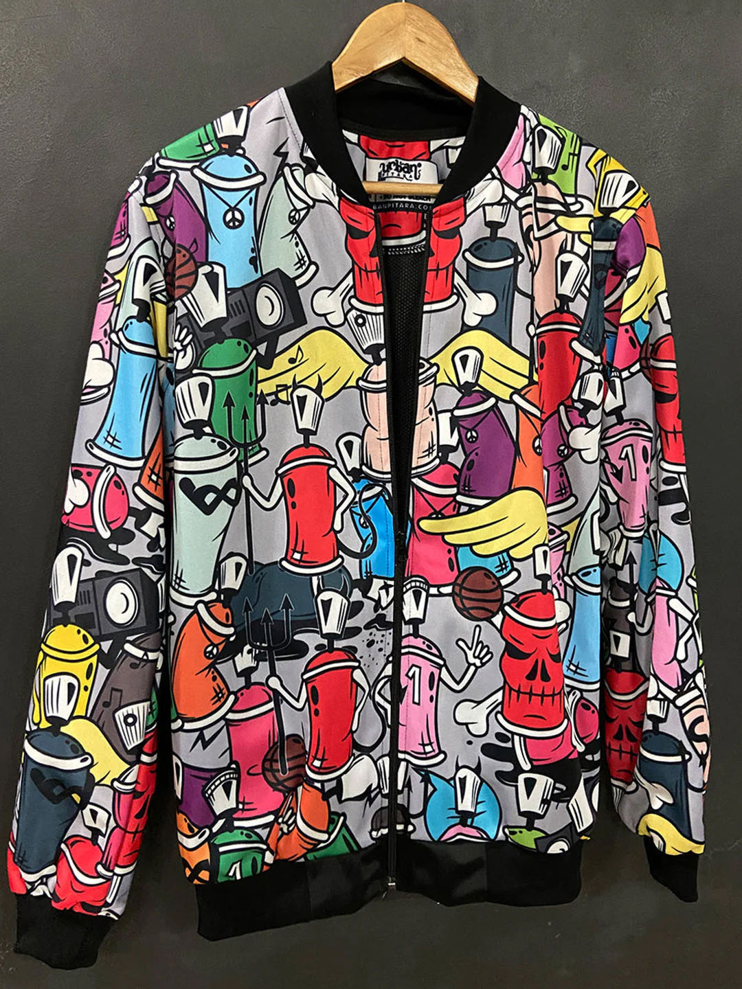 

URBAN PITARA Men Lightweight Outdoor Bomber Jacket, Multi