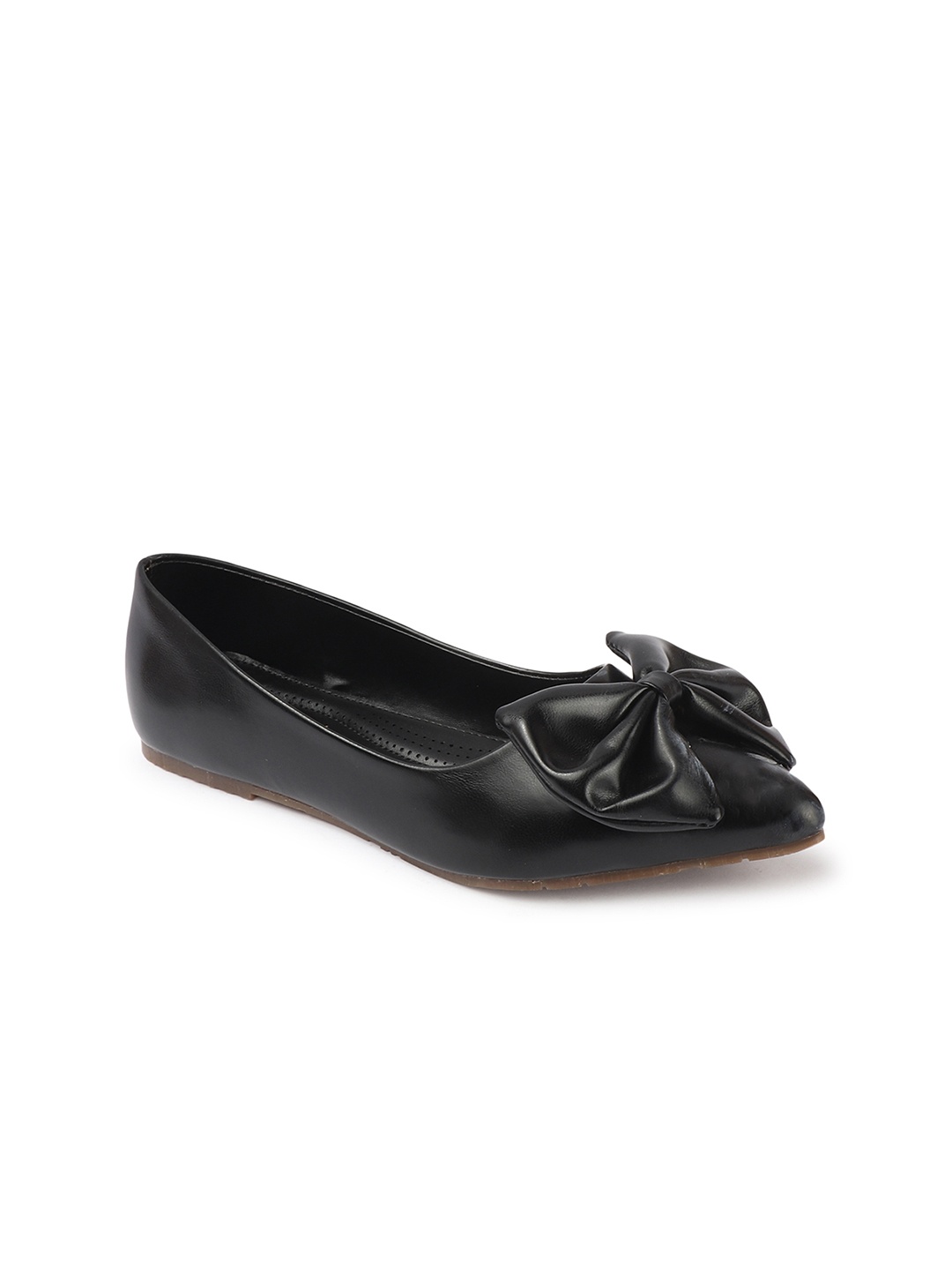 

DressBerry Women Embellished Ballerinas with Bows Flats, Black