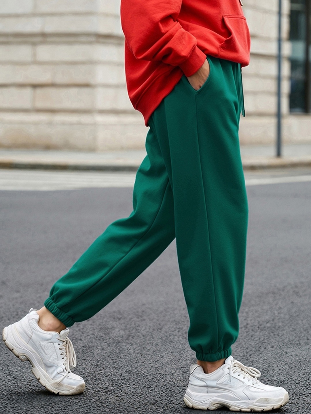 

Bewakoof AIR Women Green 1.0 Oversized Joggers