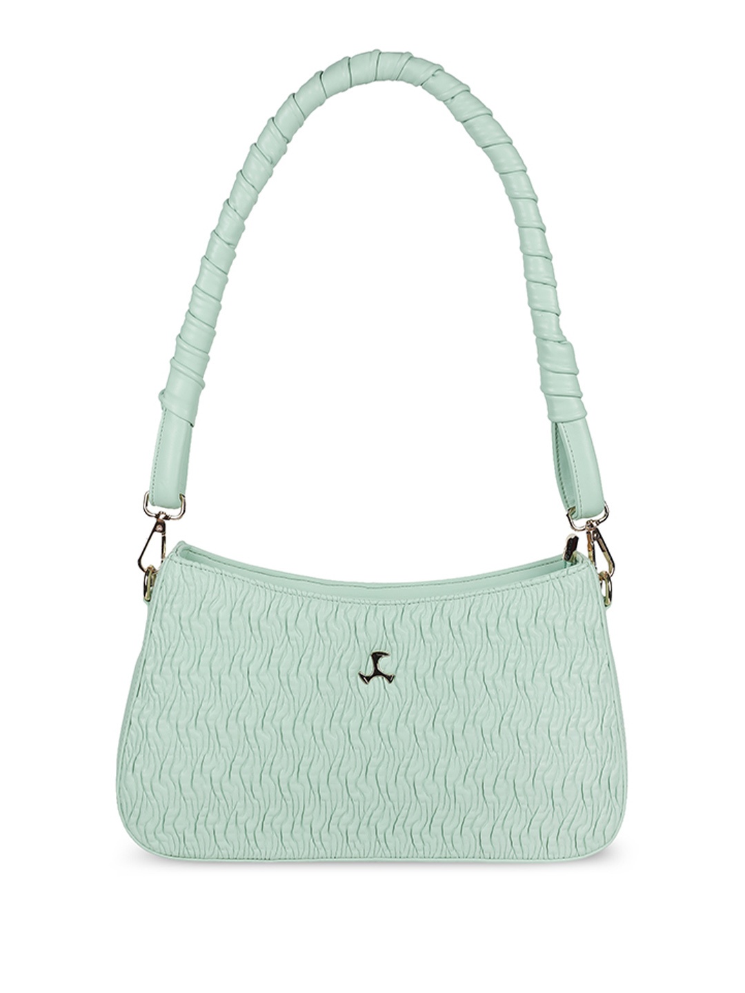 

Mochi Women Textured Structured Shoulder Bag, Green