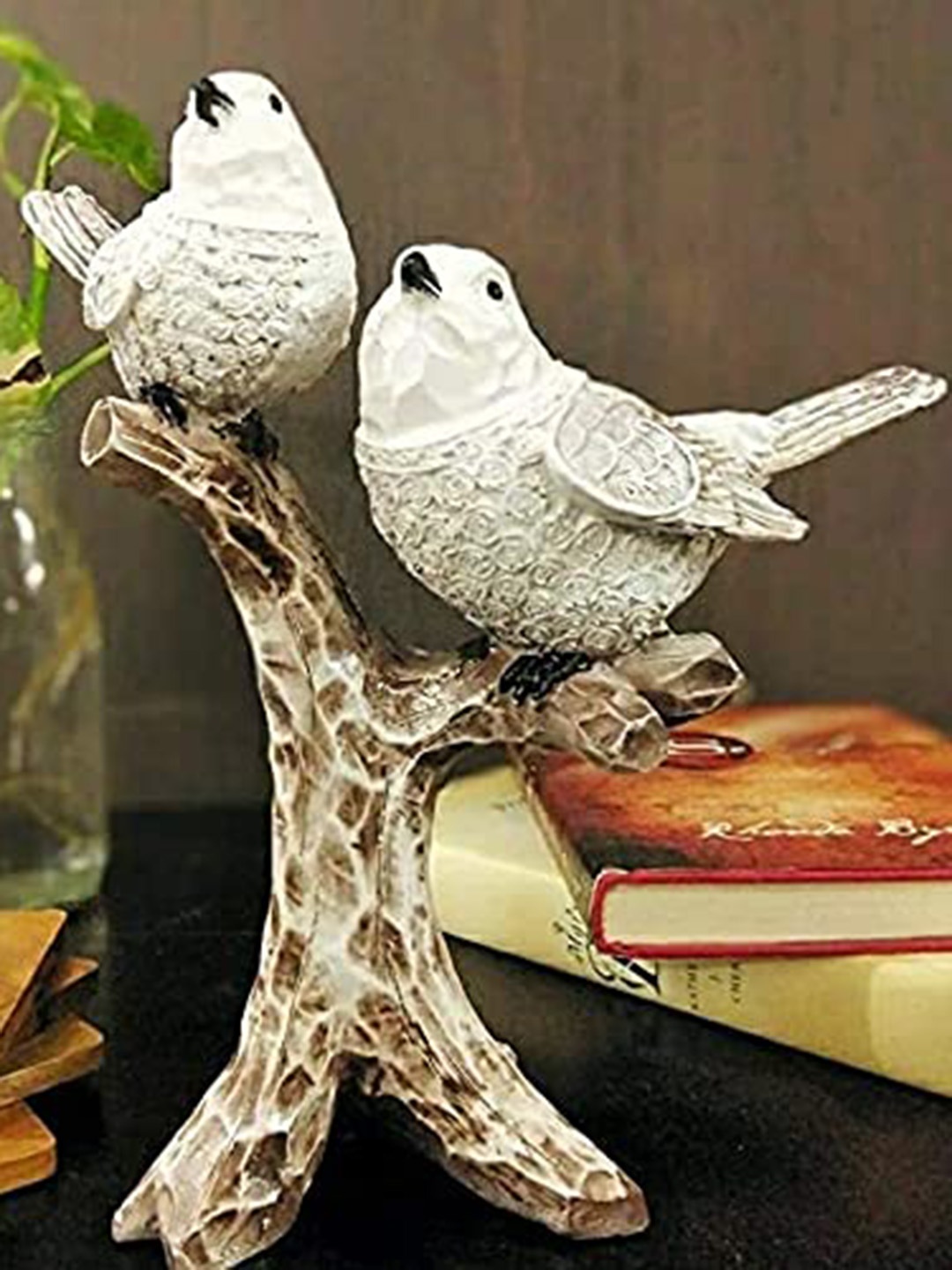 

Zart White & Brown Birds Showpiece