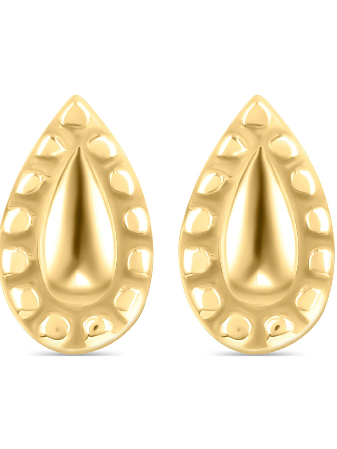 

ROOVI 925 Sterling Silver Teardrop Shaped Earrings, Gold
