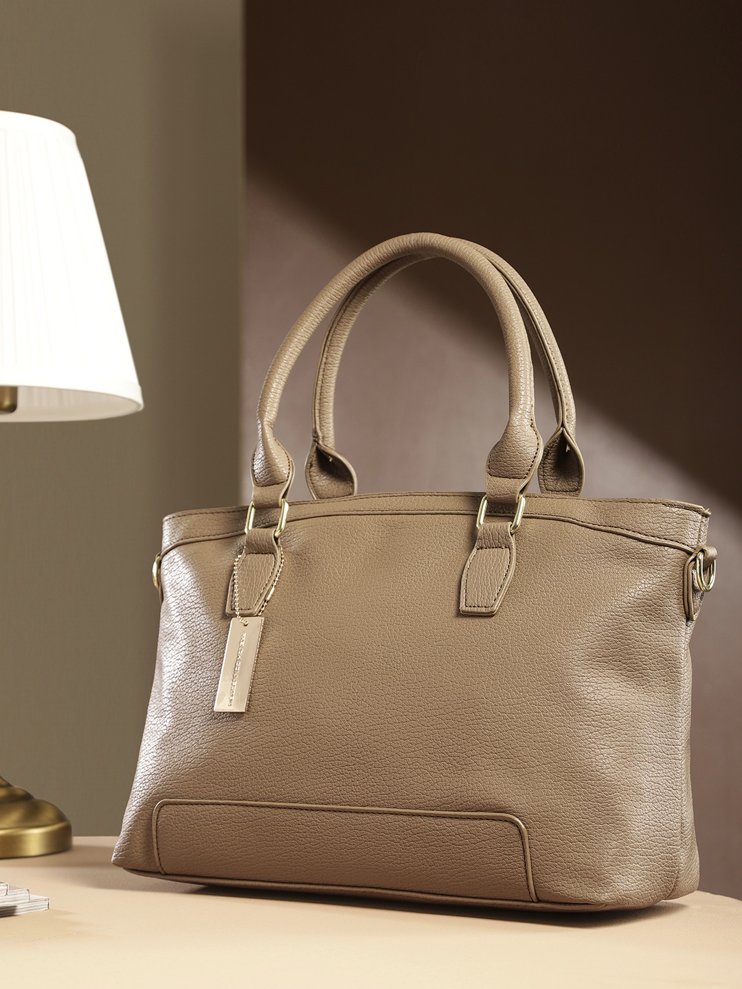 

French Connection Structured Shoulder Bag, Taupe