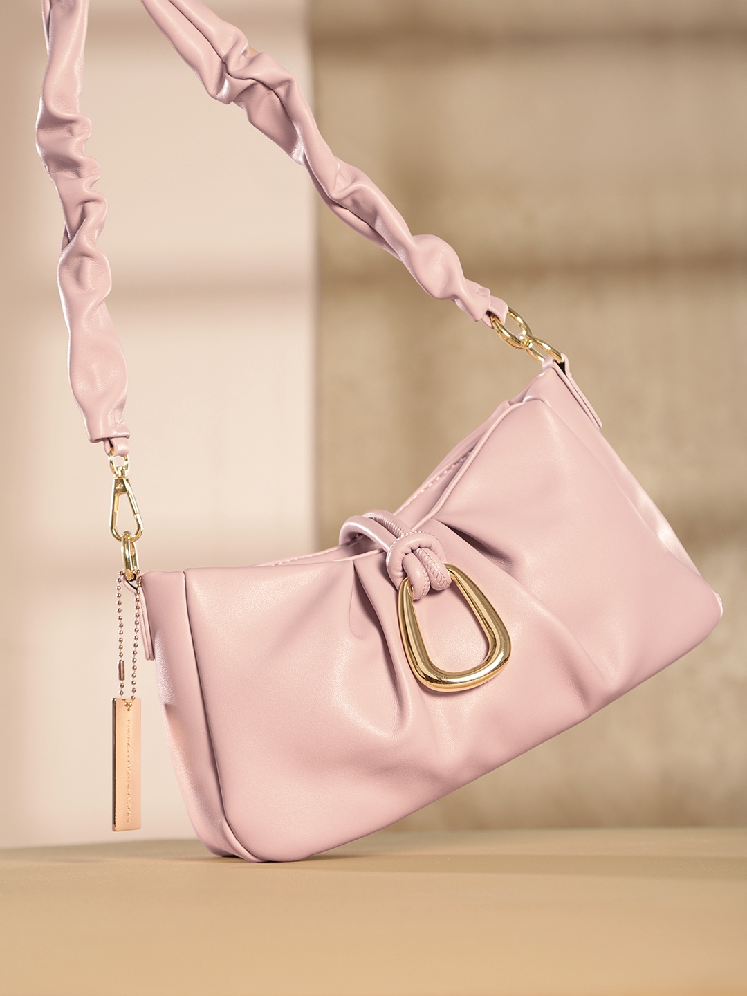 

French Connection Structured Shoulder Bag, Pink