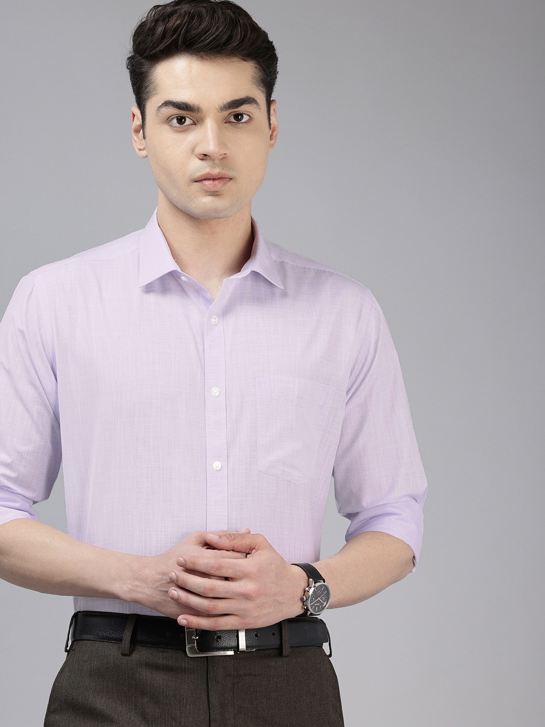 

Park Avenue Slim Fit Opaque Formal Shirt, Lavender