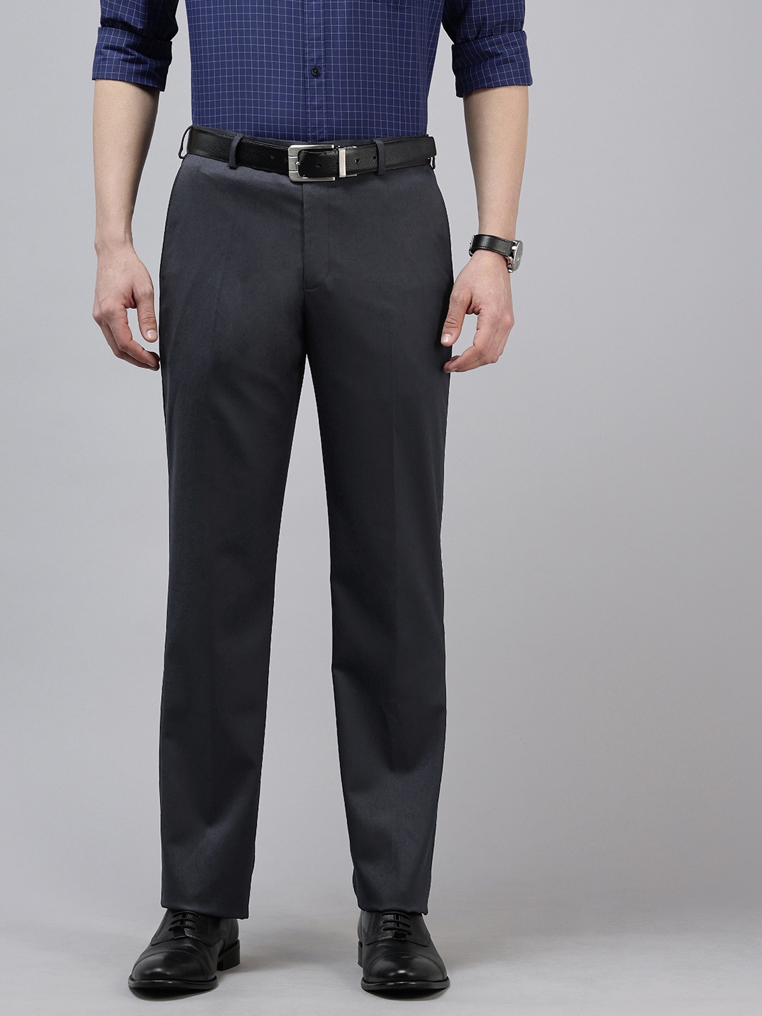 

Park Avenue Men Formal Trousers, Navy blue