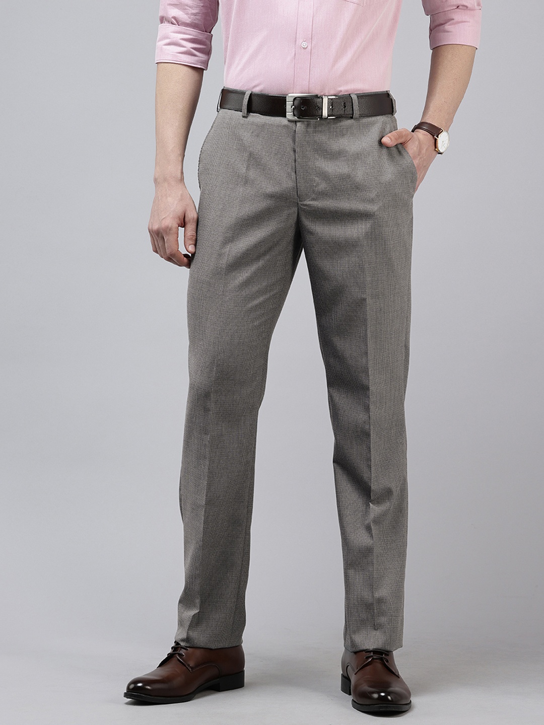 

Park Avenue Men Formal Trousers, Grey