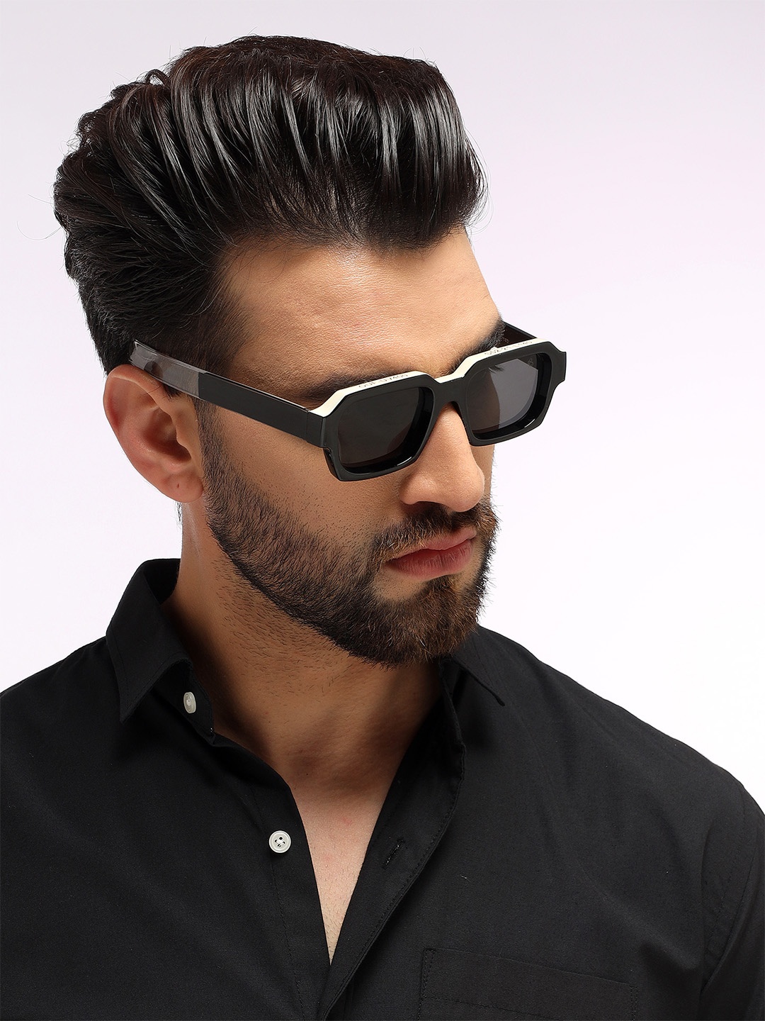 

Eyejack Unisex Square Sunglasses with UV Protected Lens 2434CL890, Grey