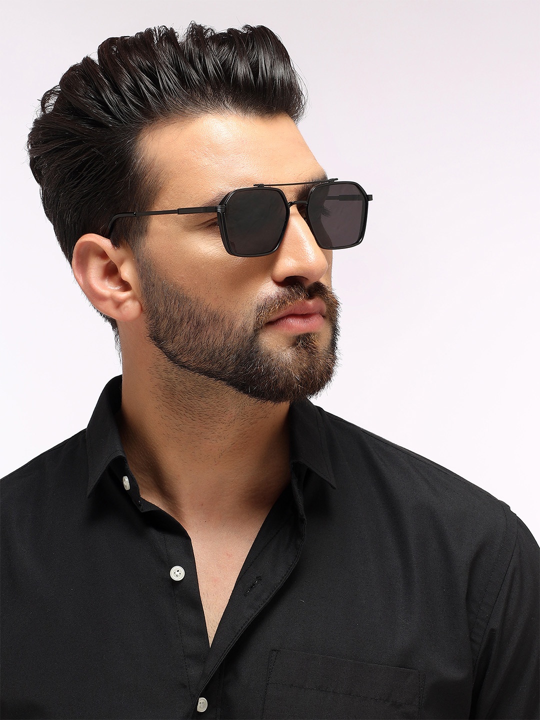 

Eyejack Unisex Wayfarer Sunglasses with UV Protected Lens B80677CL846, Black