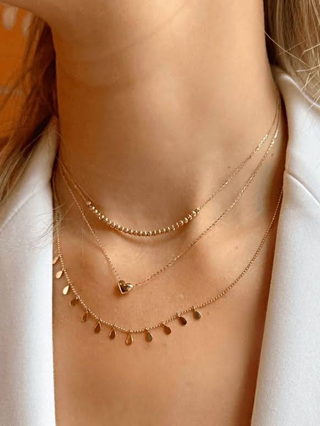 

Proplady Bling Collection German Silver Rose Gold-Plated Bohemian Necklace