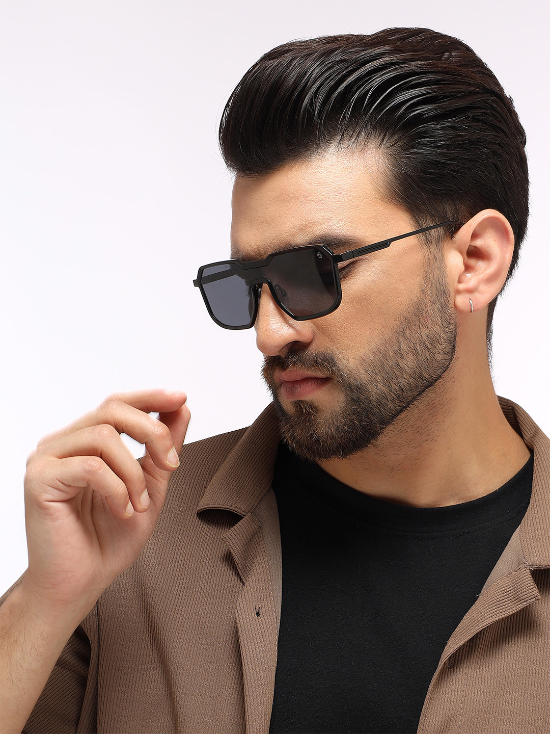 

Eyejack Unisex Wayfarer Sunglasses with UV Protected Lens RH9522CL858, Black