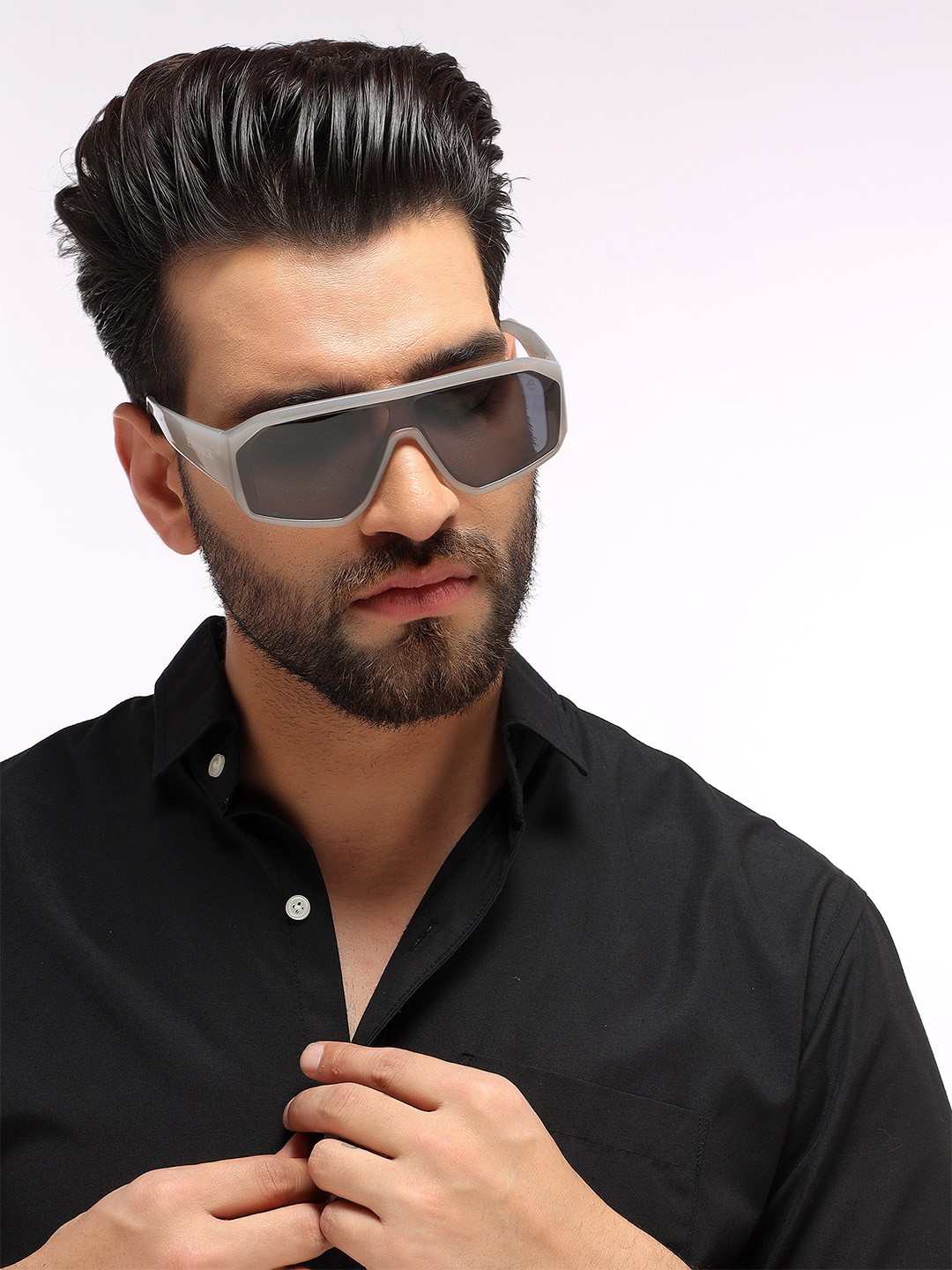 

Eyejack Unisex Wayfarer Sunglasses with UV Protected Lens ID2329CL862, Black
