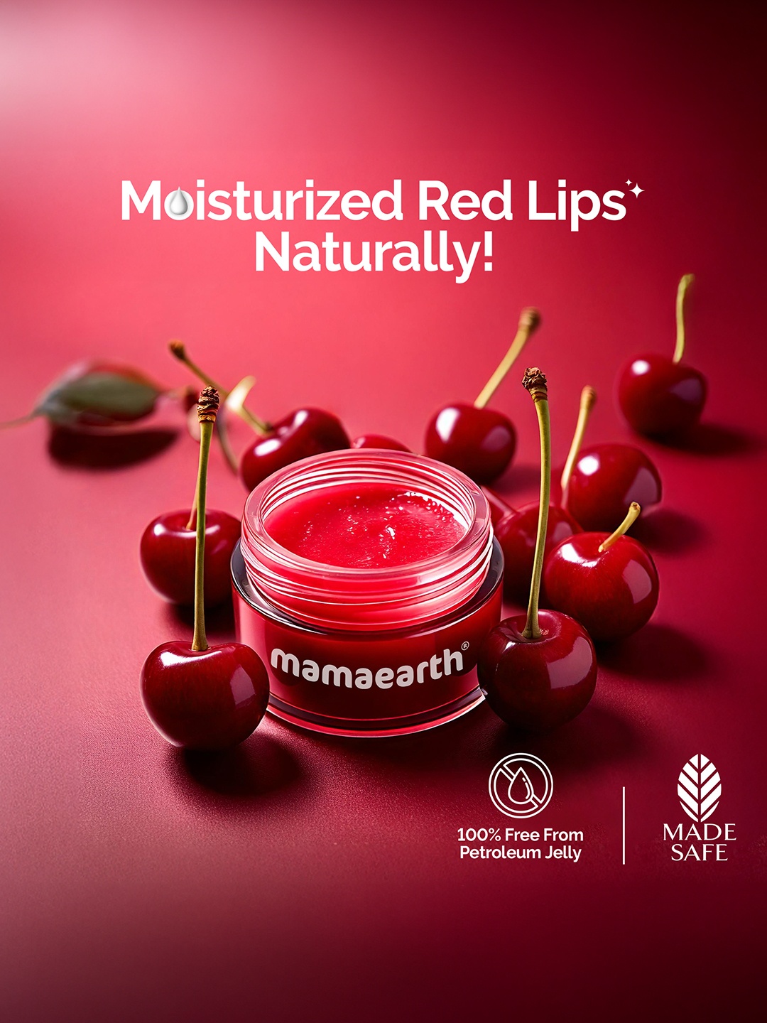 

Mamaearth Cherry Moisture Therapy Lip Balm With Cherry & Vitamin E- 15 g- Red