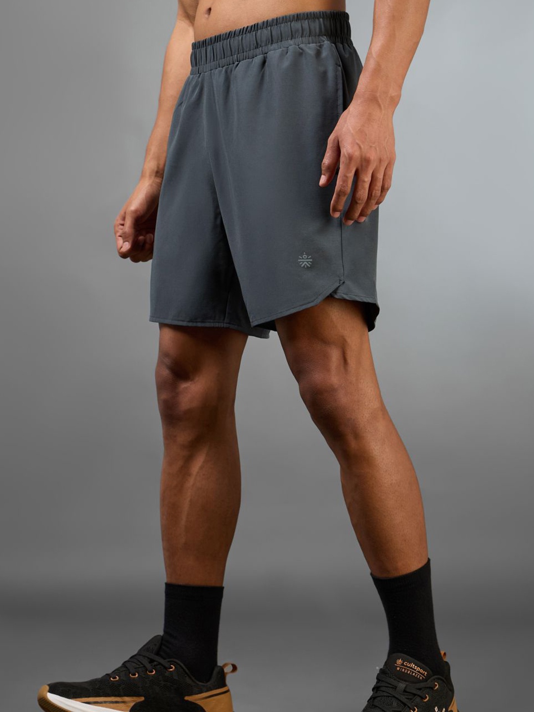 

CULT Men Grey Iconic Running Shorts