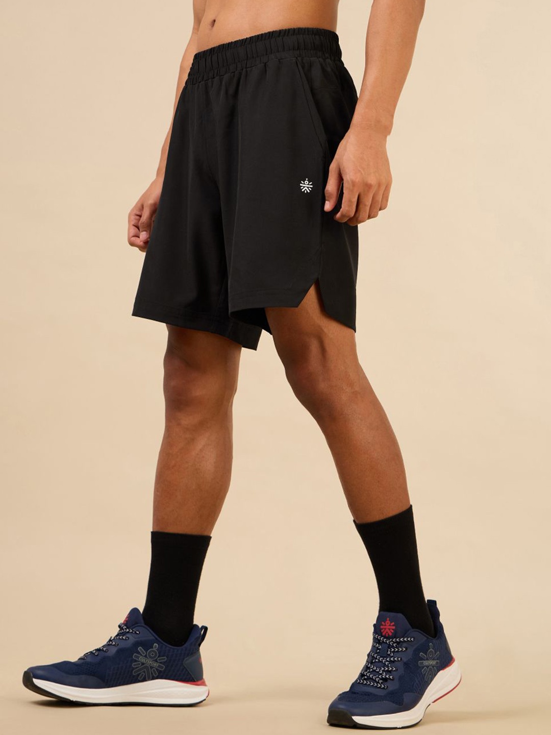 CULT Men Printed Training Sports Shorts, Black