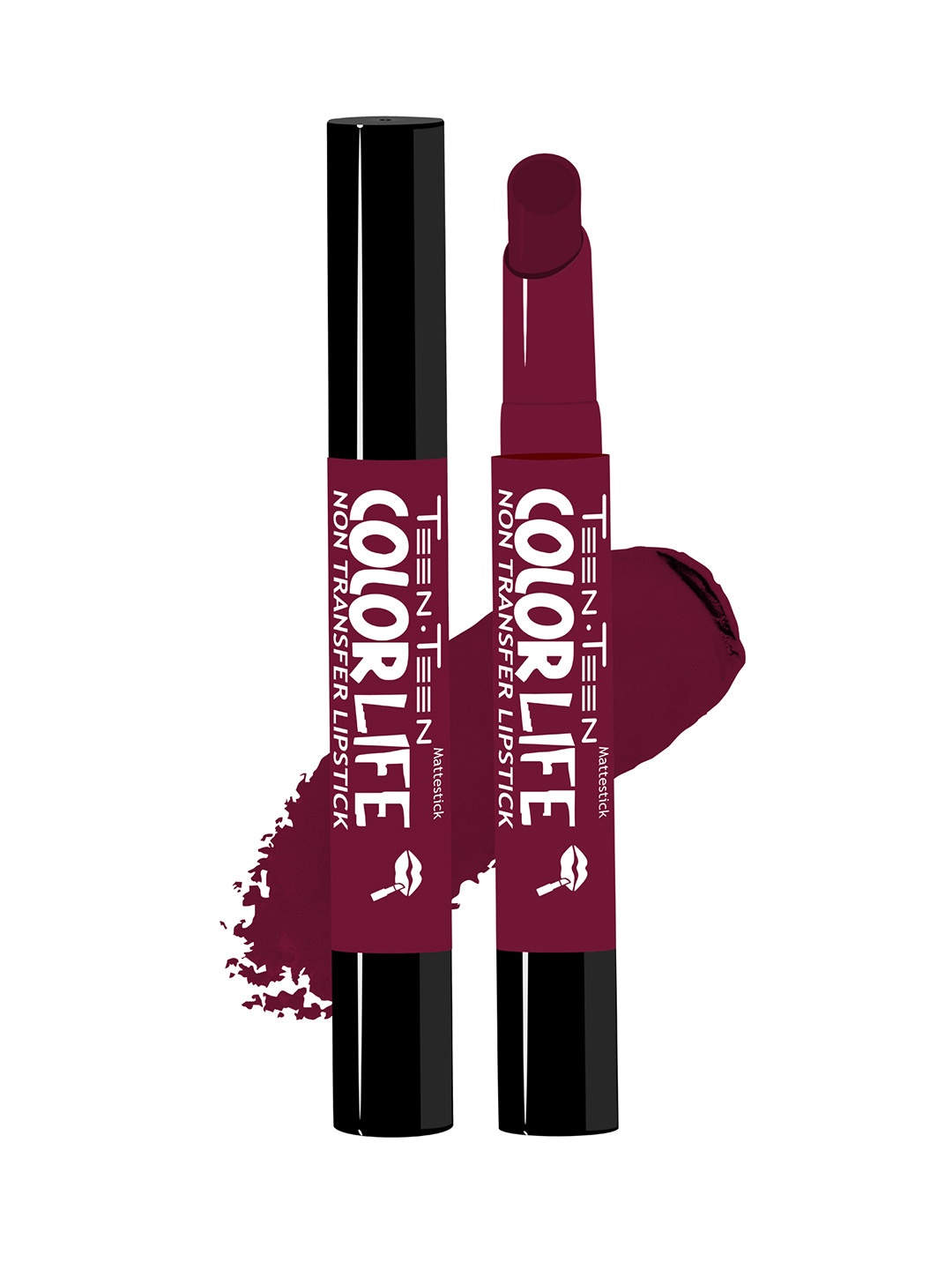 

TEEN TEEN COSMETICS Color Life Non Transfer Long lasting Lipstick- 2 g- Wild Rose 25, Maroon