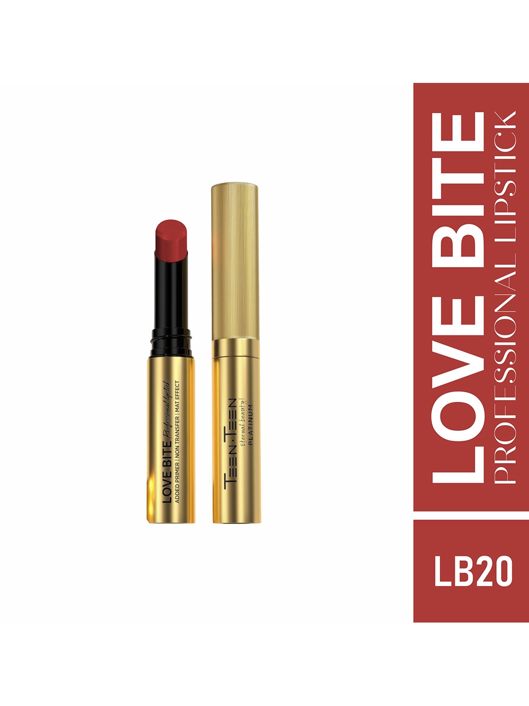 

TEEN TEEN COSMETICS Love Bite Professional Non Transfer Lipstick - 4 g - Regal Red 20