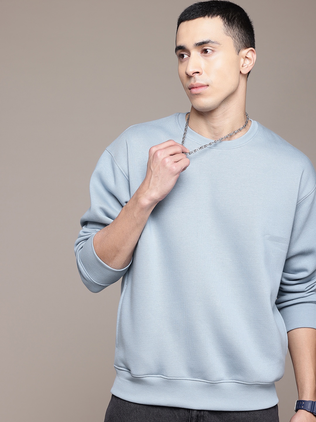 

The Roadster Lifestyle Co. Solid Sweatshirt, Blue