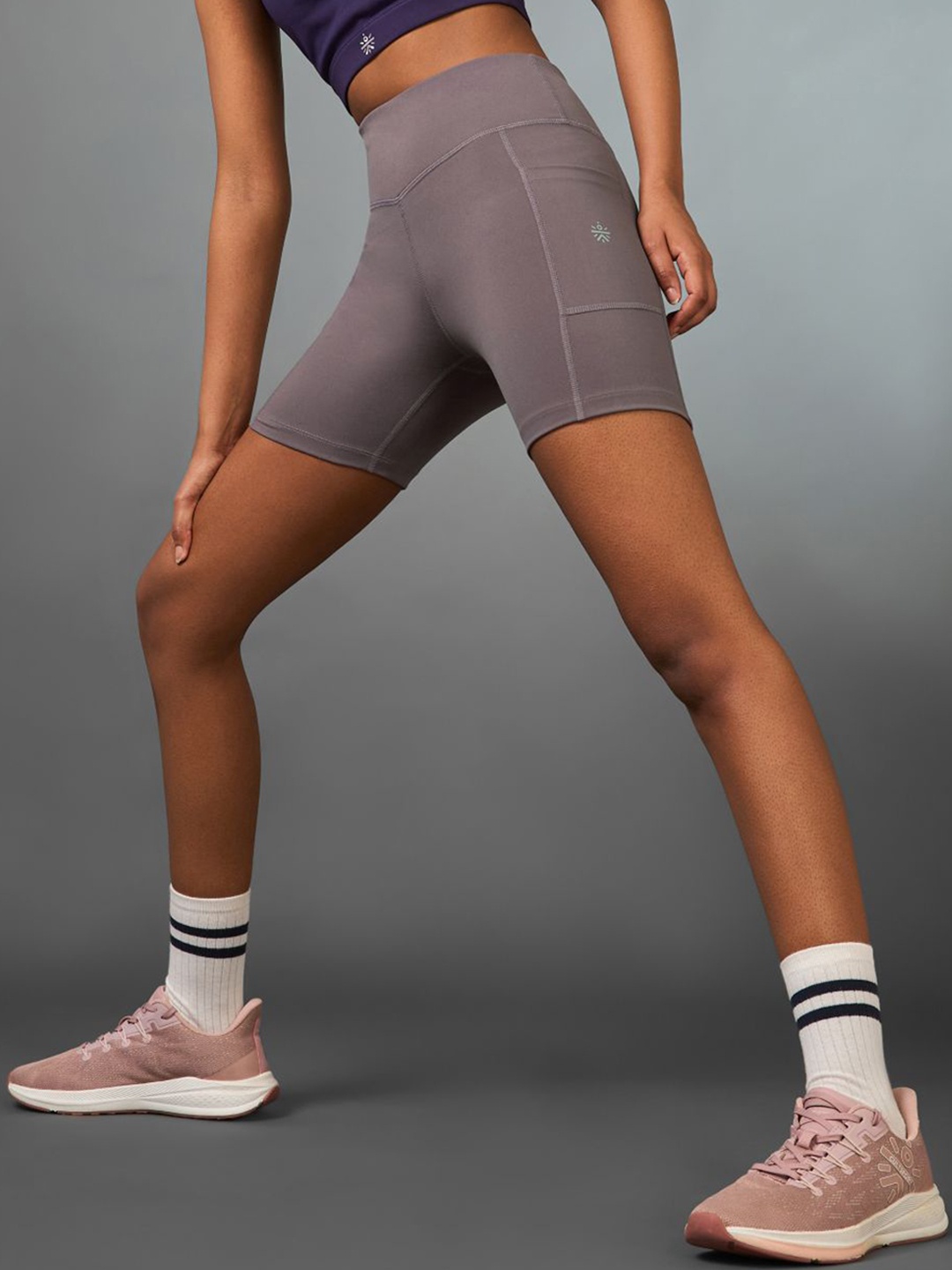 CULT Women Mauve Multi Sports Cycling COMFLex Shorts, Pink