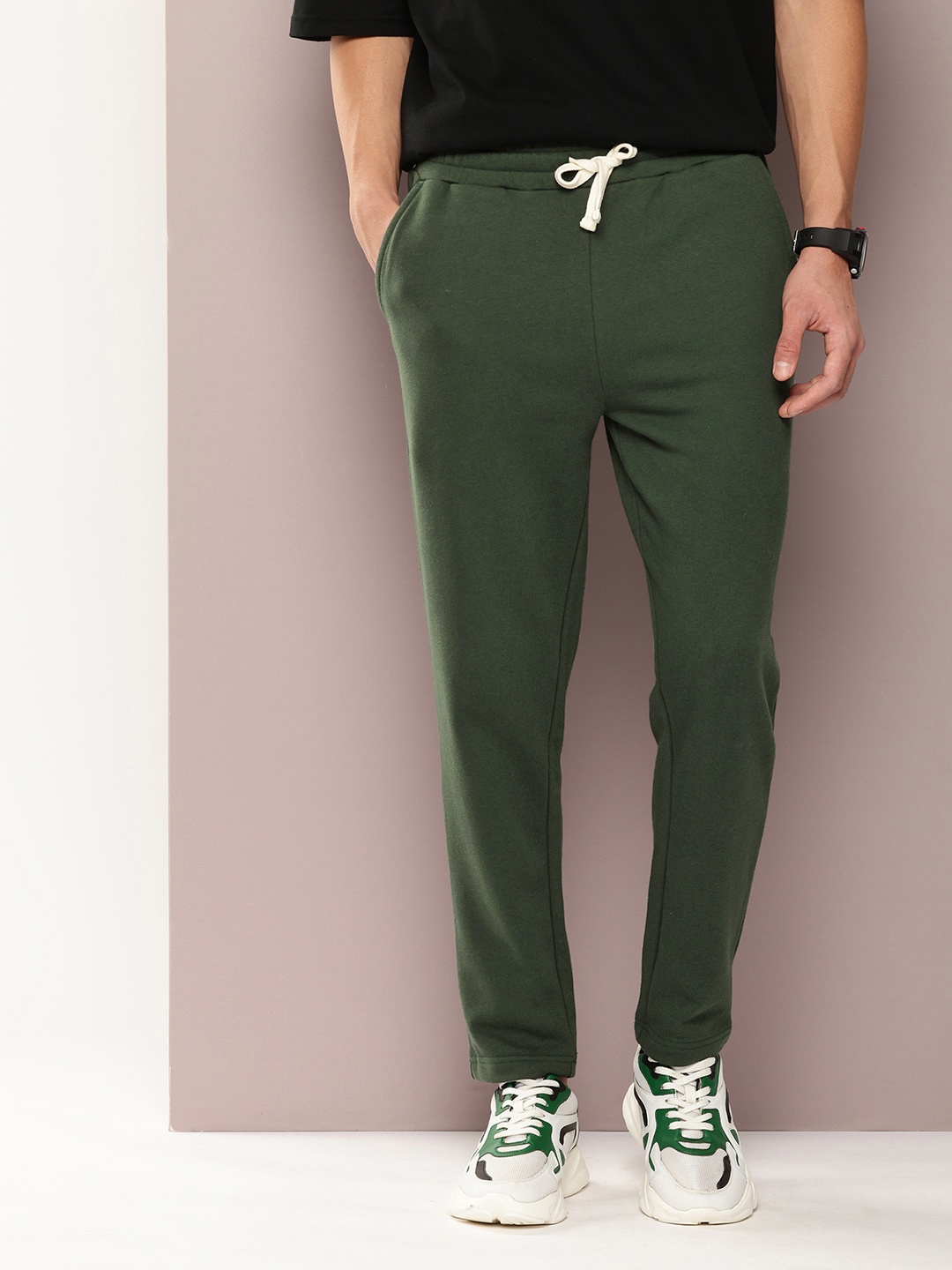 

Kook N Keech Men Slim Fit Track Pant, Green