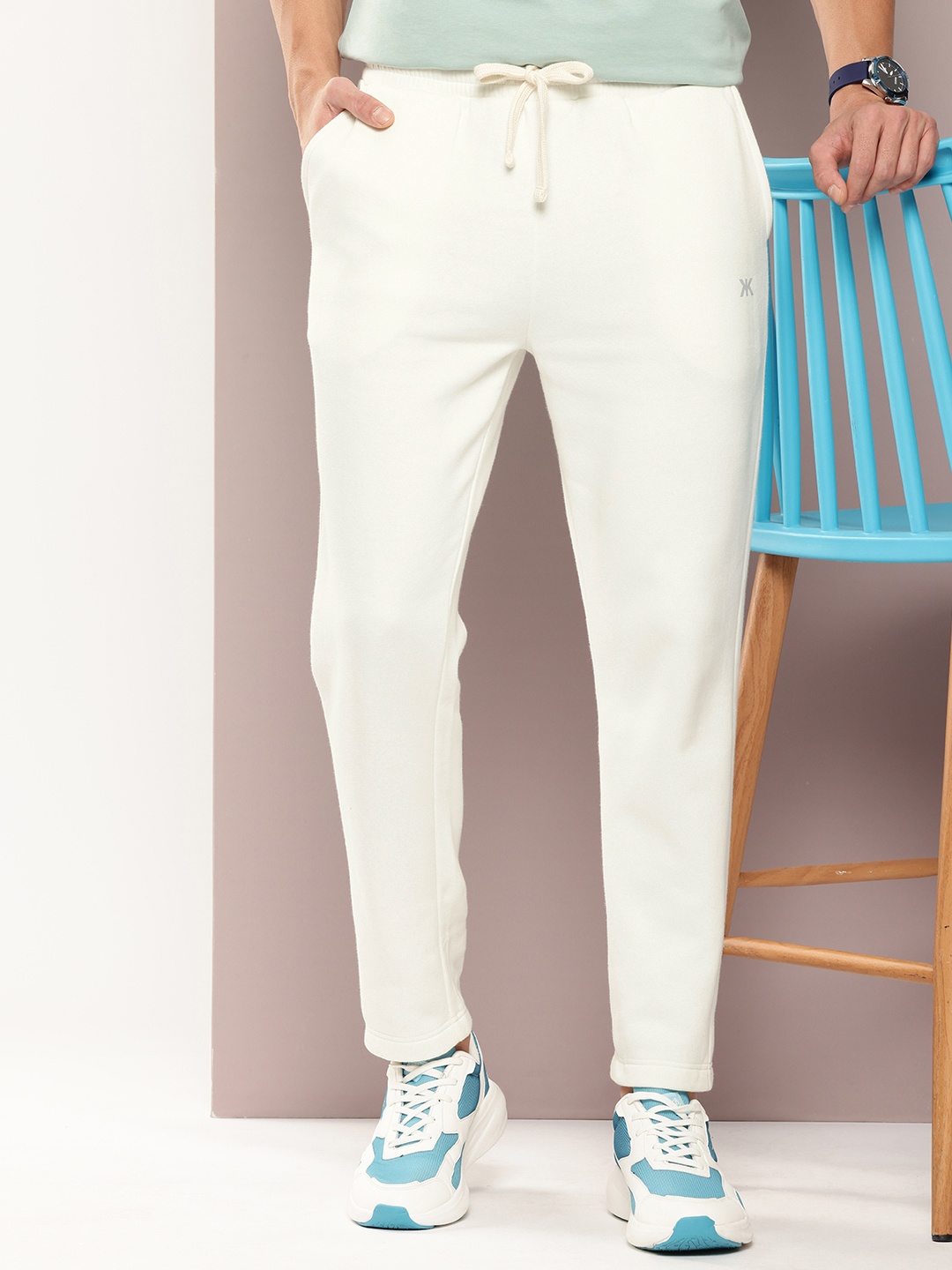 

Kook N Keech Men Slim Fit Track Pant, White