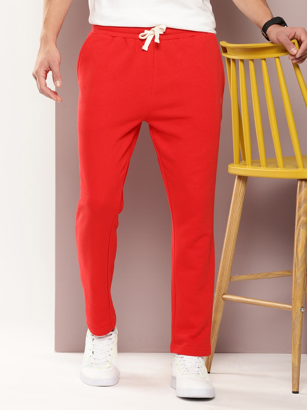 

Kook N Keech Men Slim Fit Track Pant, Red
