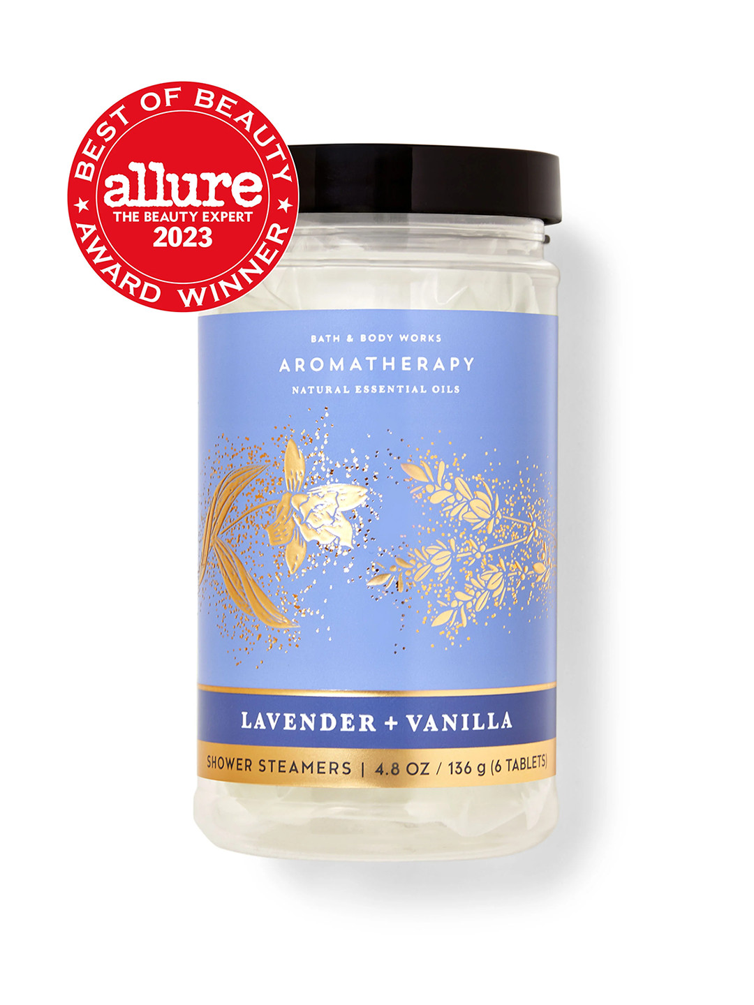 

Bath & Body Works Pack Of 6 Lavender Vanilla Shower Steamers - 136g, Purple