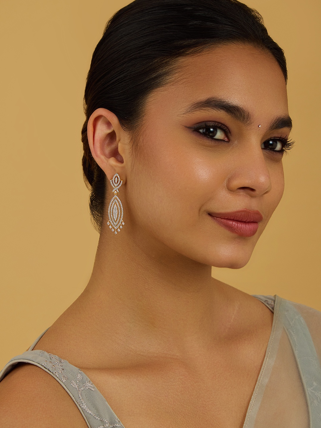 

Kushal's Fashion Jewellery Contemporary Drop Earrings, White