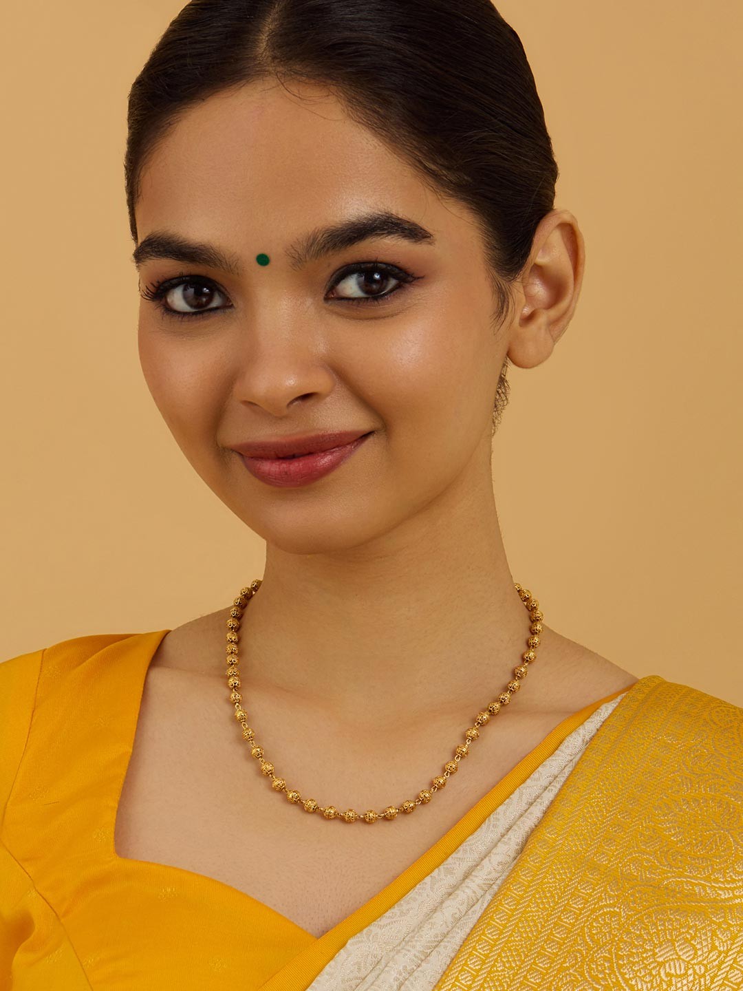 

Kushal's Fashion Jewellery Copper Gold-Plated Antique Chain