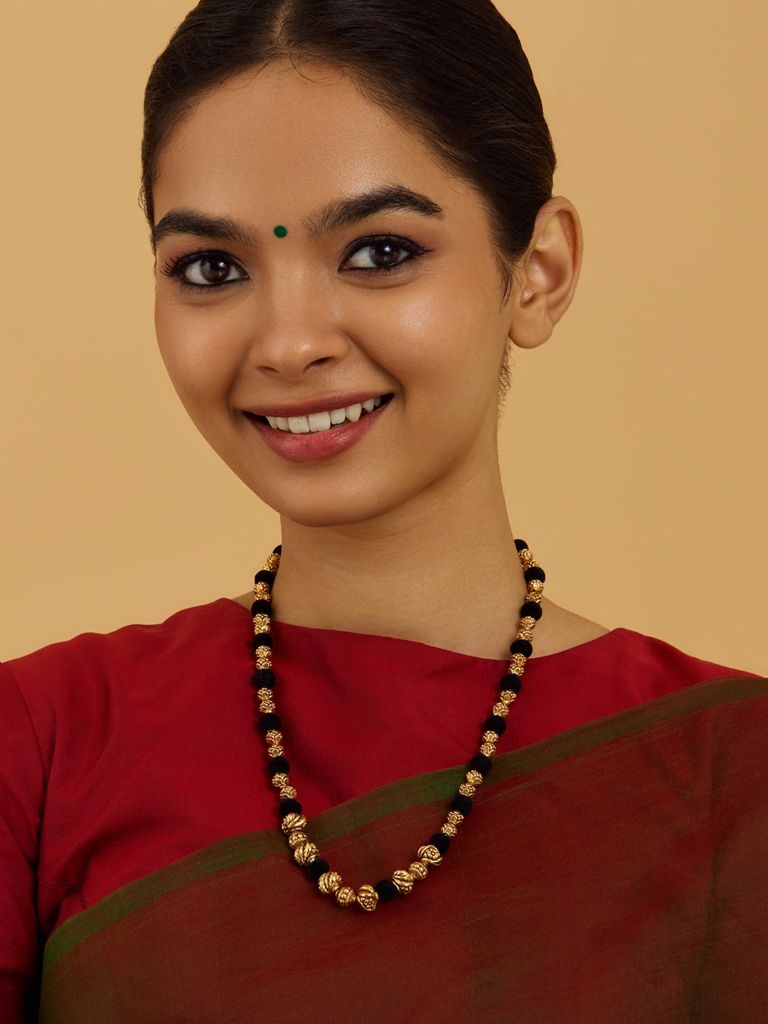 

Kushal's Fashion Jewellery 92.5 Pure Silver Gold-Plated Necklace