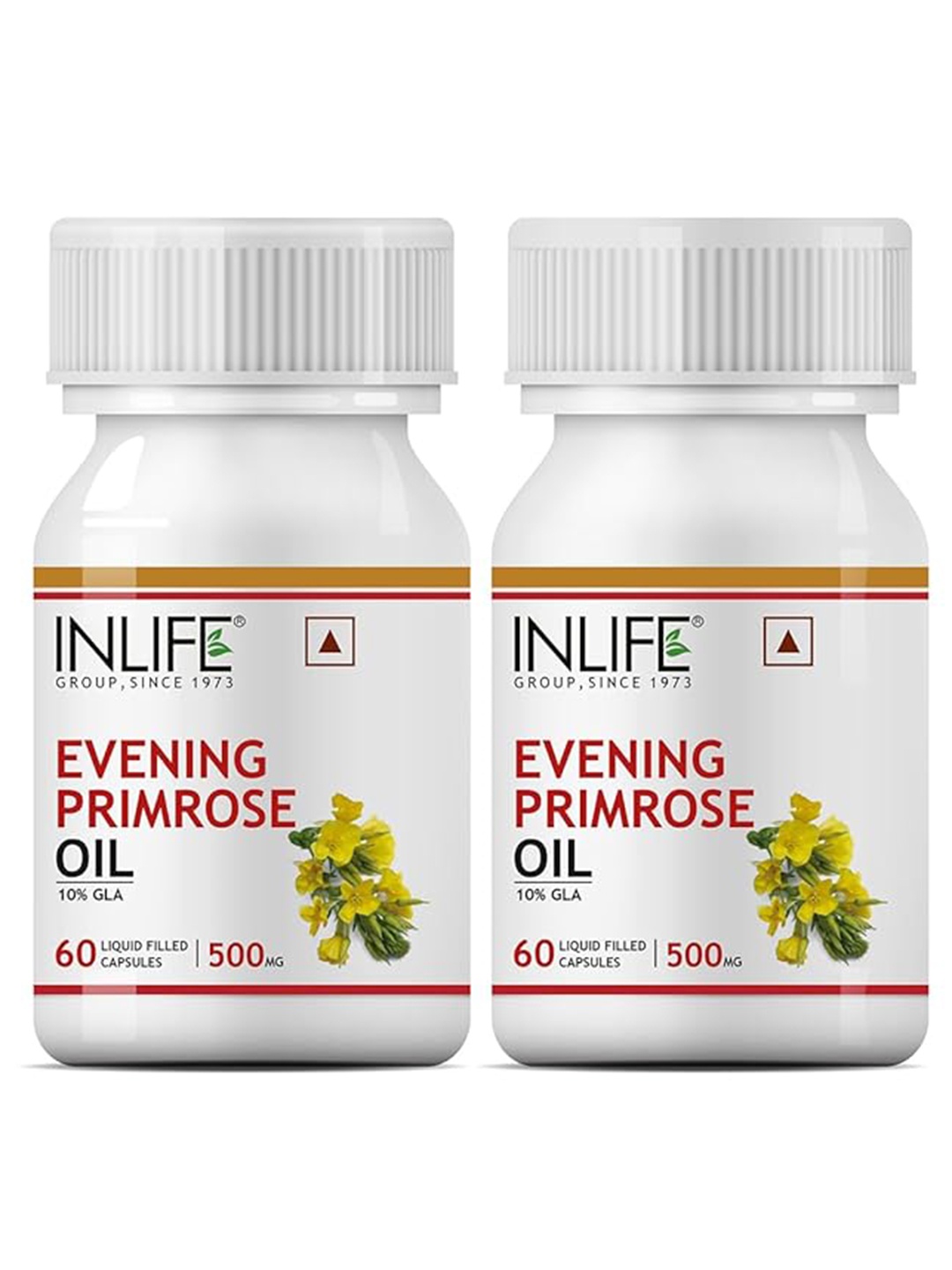 

INLIFE Set Of 2 Evening Primrose Oil Extra Virgin Cold Pressed - 60 Capsules Each, White