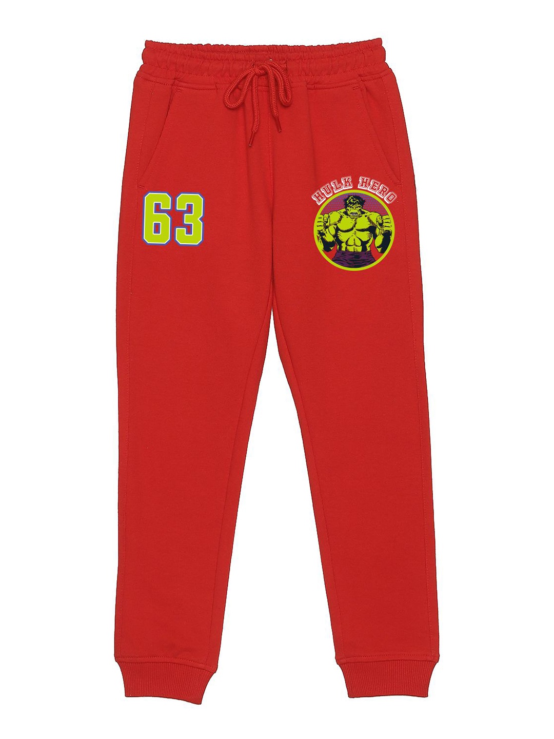 

Wear Your Mind Kids Graphic Printed Joggers, Red