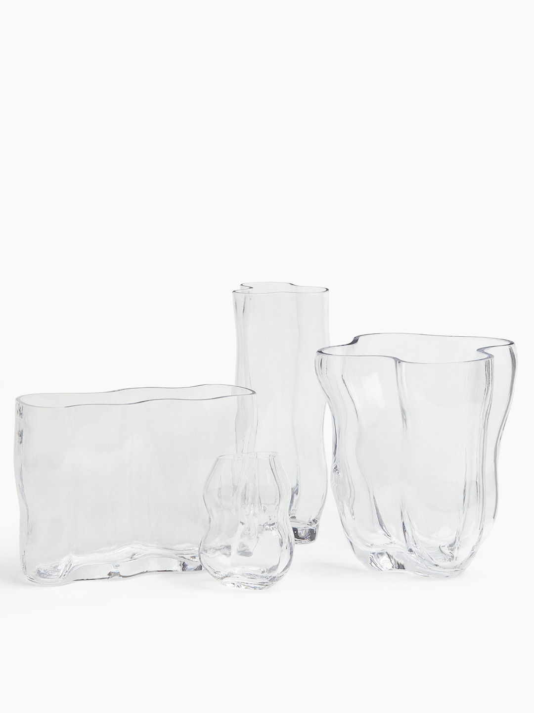 

H&M Transparent Tall Glass Vase