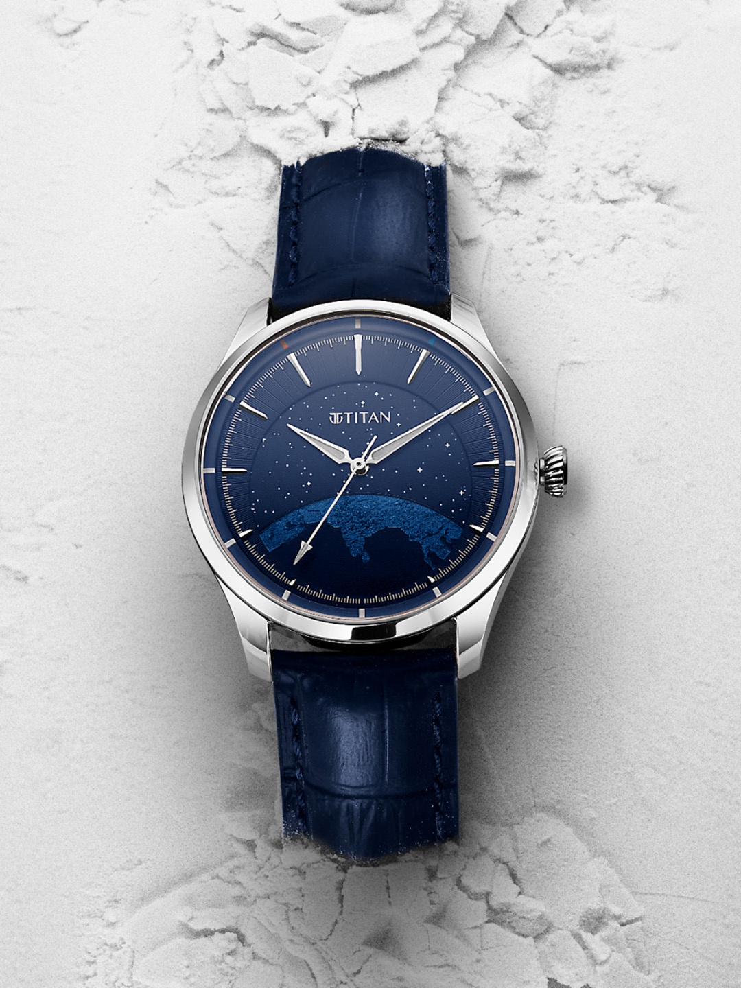 

Titan Men Leather Strap Unity Automatic Watch - Limited Series - Stellar Edition 1796SL01, Blue
