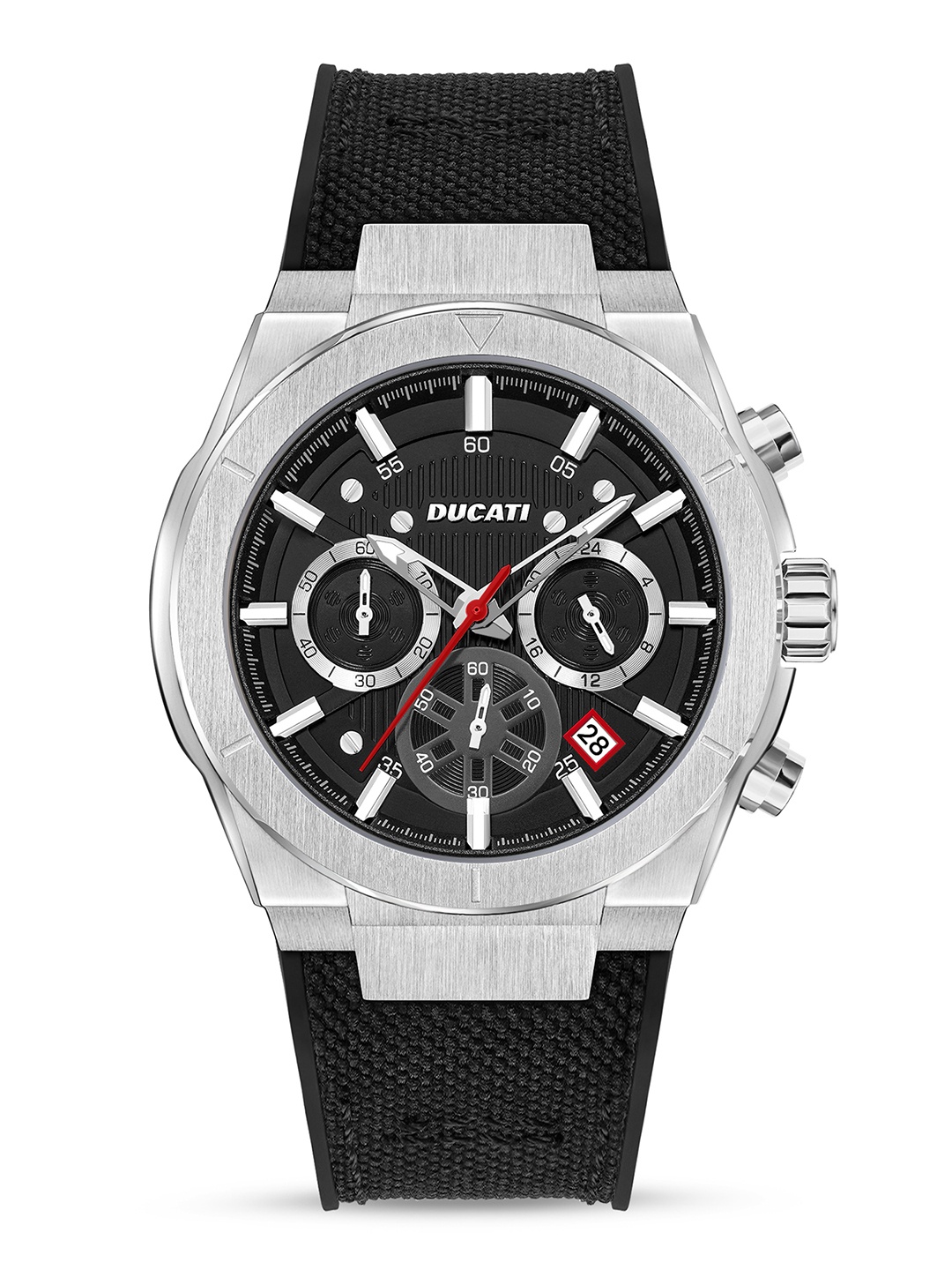 

Ducati Men Dial & Leather Textured Straps Analogue Watch DTWGO0000902, Black