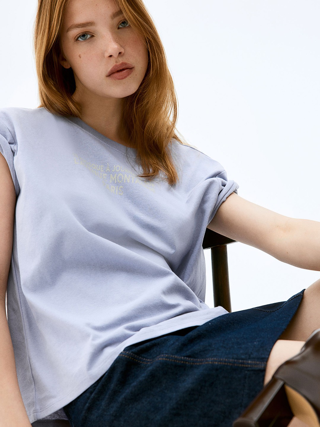 

H&M Printed T-shirt, Blue
